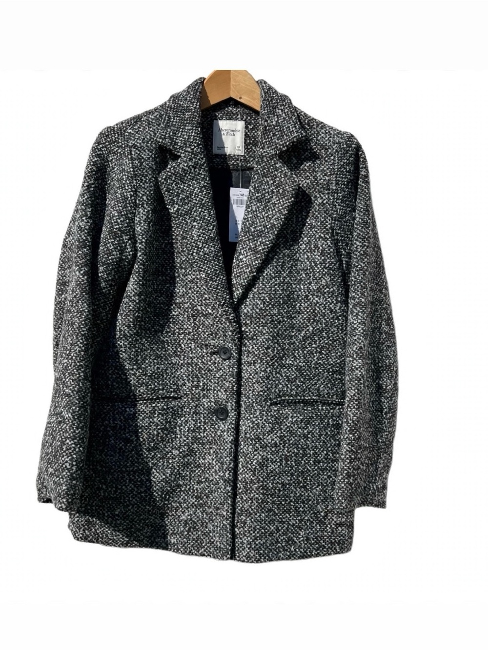 Abercrombie & Fitch Gray Tweed Blazer Jacket